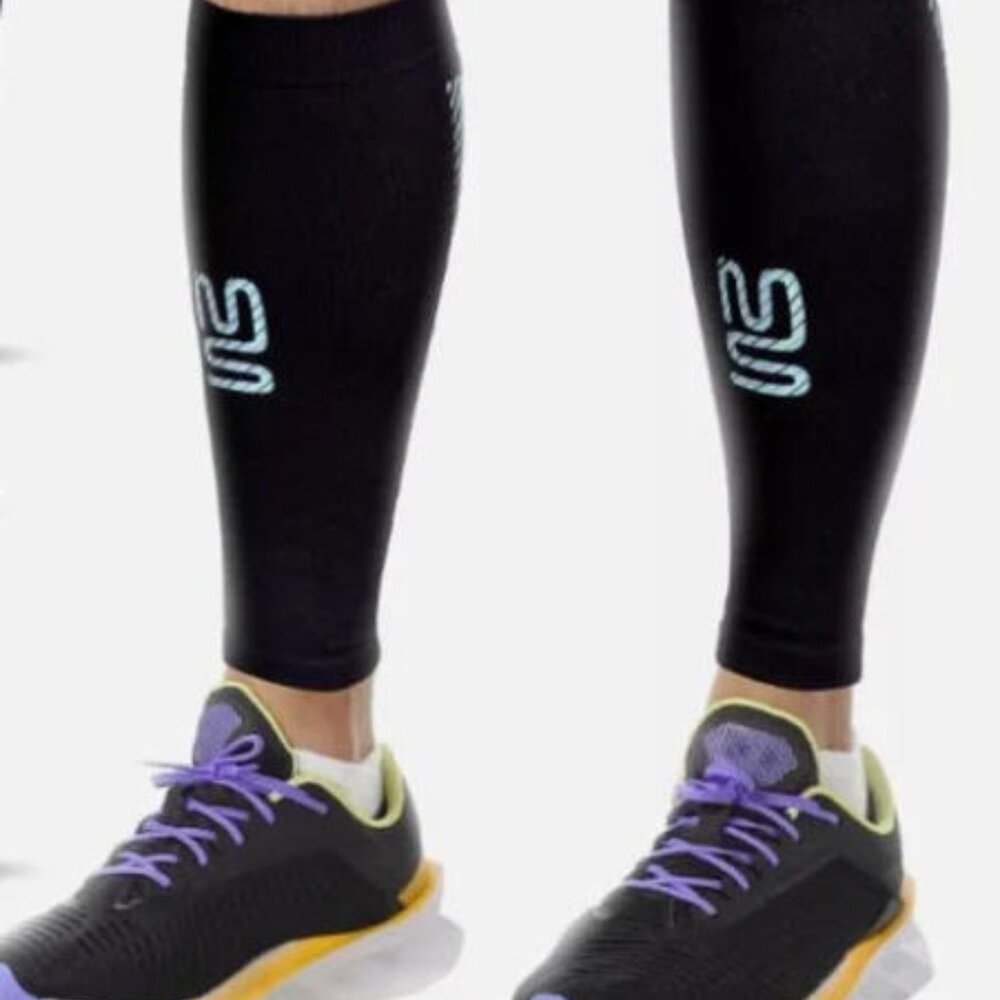 4 PAIRS Modetro Calf Compression Sleeves (True Graduated 2030mmhg Comp) Large